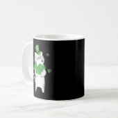 Cat Leprechaun Cat Lover Kleeblatt St Patrick's Da Kaffeetasse (Vorderseite Links)