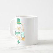 Cat Leprechaun | Happy St. Catty's Day Kaffeetasse (Vorderseite Links)