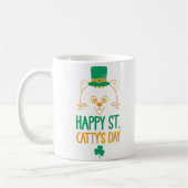 Cat Leprechaun | Happy St. Catty's Day Kaffeetasse (Links)