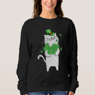 Cat Leprechaun T Shirt Cat Kleeblatt St Patrick's
