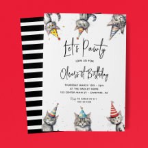 Cat Let's Pawty 1. Geburtstag