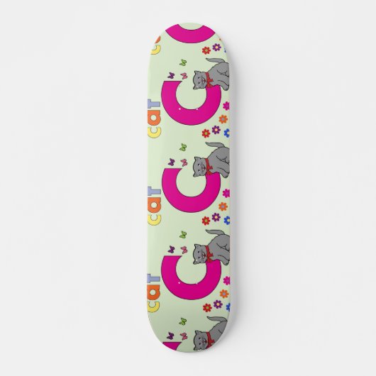 Cat Letter C Skateboard (Vorne)