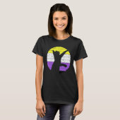 Cat LGBT Nonbinary Flag Kitten Non Binary LGBTQ Ga T-Shirt (Vorne ganz)