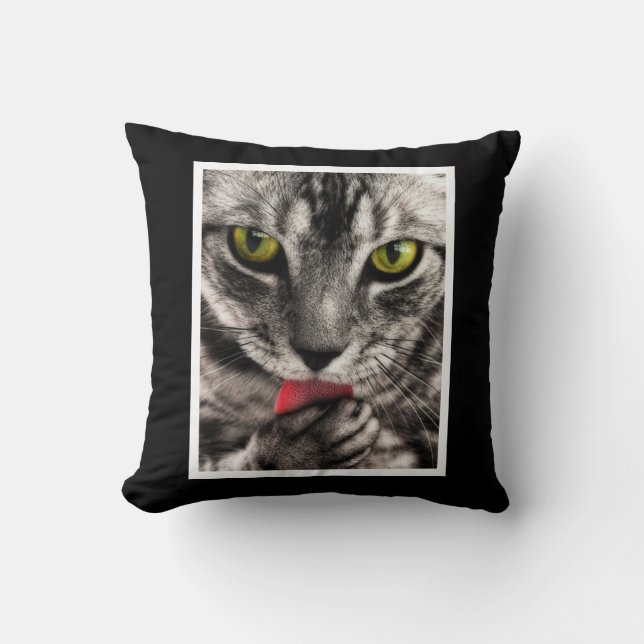 Cat Lick Kissen (Vorderseite)