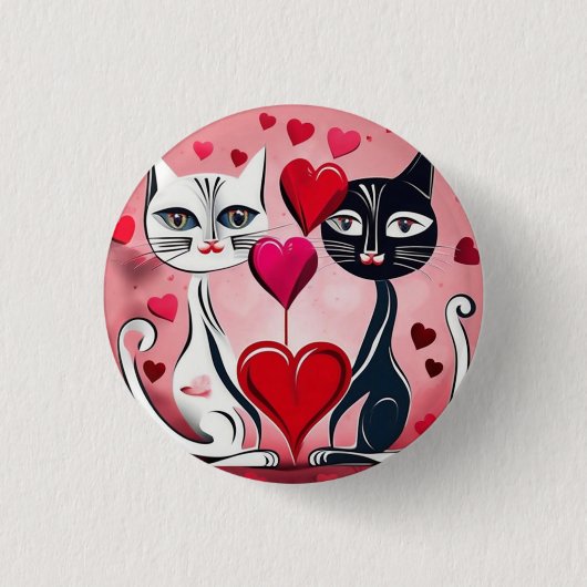 Cat-Liebe Button (Vorderseite)