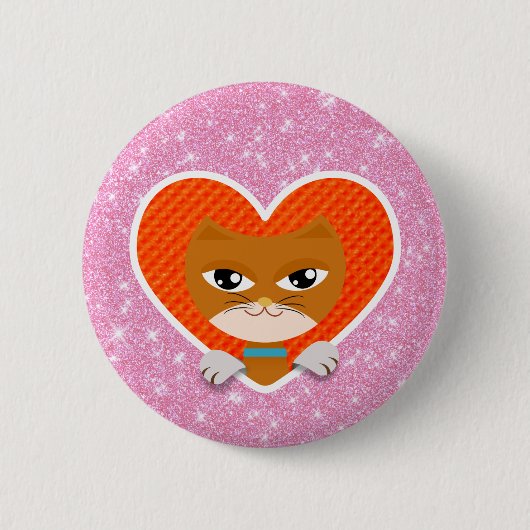 Cat-Liebe Button (Vorderseite)