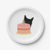 Cat Liebe Cake Pappteller (Vorderseite)