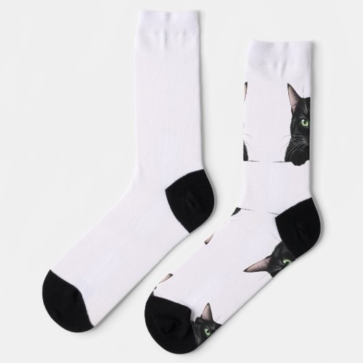 Cat Liebe Crew Socken (Linkes Detail)