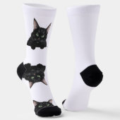 Cat Liebe Crew Socken (Gewinkelt)