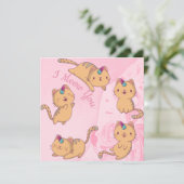 Cat-Liebe Feiertagskarte (Stehend Vorderseite)