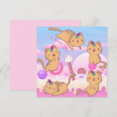 Cat-Liebe Feiertagskarte (Vorne/Hinten)