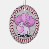 Cat Liebe Herz Keramik Ornament (Rechts)