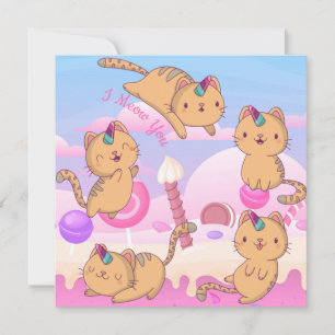 Cat Liebe Holiday Card Feiertagskarte