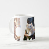 Cat Liebe I Cut Out Fotos Kaffeetasse (Vorderseite Links)