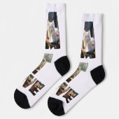 Cat Liebe I Cut Out Fotos Socken (Linkes Detail)