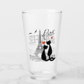 Cat Liebe in Paris Glas (Vorderseite)