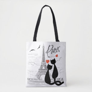 Cat Liebe in Paris Tasche