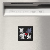 'Cat Liebe' Magnet (In Situ (Geschirrspüler))