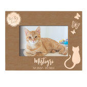 Cat Liebe Memorial Geätzte Rahmen