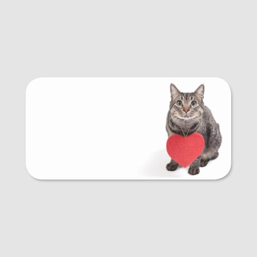 Cat-Liebe Namensschild (Vorderseite)