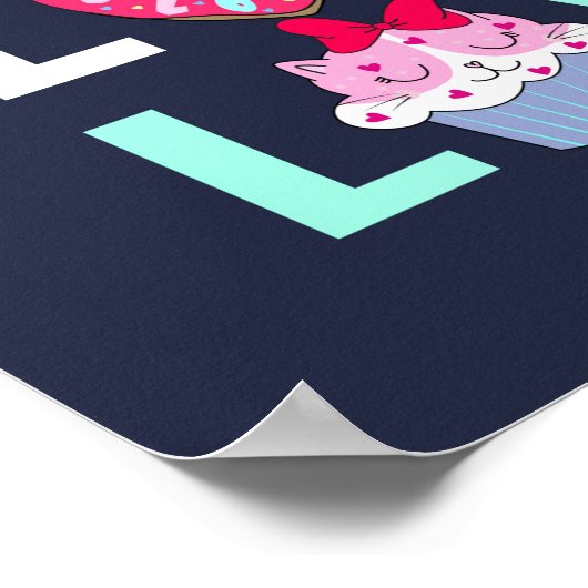 Cat Liebe Poster (Ecke)