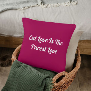 Cat Liebe Reinst Personalisieren Niedliches Zitat Kissen