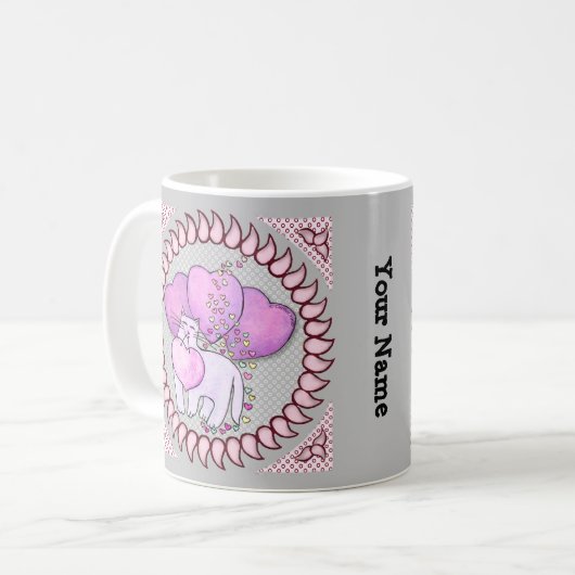 Cat Liebe Tasse (Vorderseite Links)