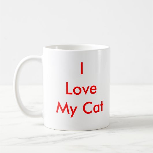 Cat Liebe Tasse (Links)