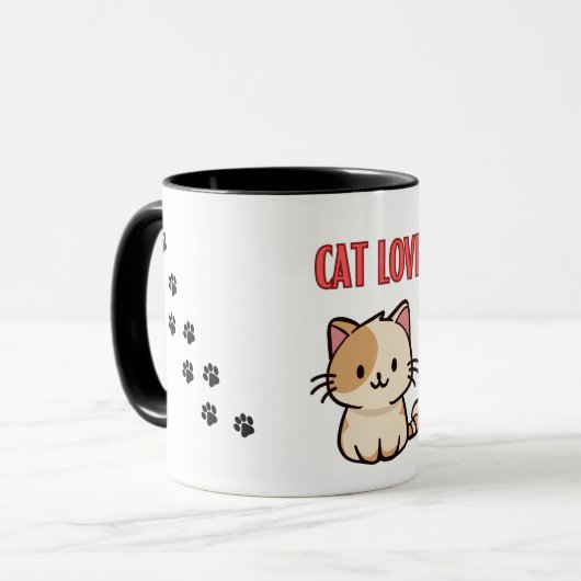 CAT-LIEBE TASSE (Vorderseite Links)