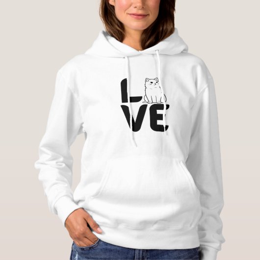 Cat LIEBE Women's Sweatshirt - Cosy Pet Lover (Vorderseite)