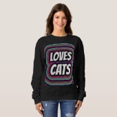 CAT-LIEBEN RETRO CAT-T - SHIRT (Vorne ganz)
