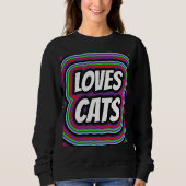 CAT-LIEBEN RETRO CAT-T - SHIRT (Vorderseite)