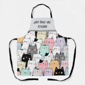 Cat Liebhaber Feline Spaß Küche Schürze (Vorderseite)