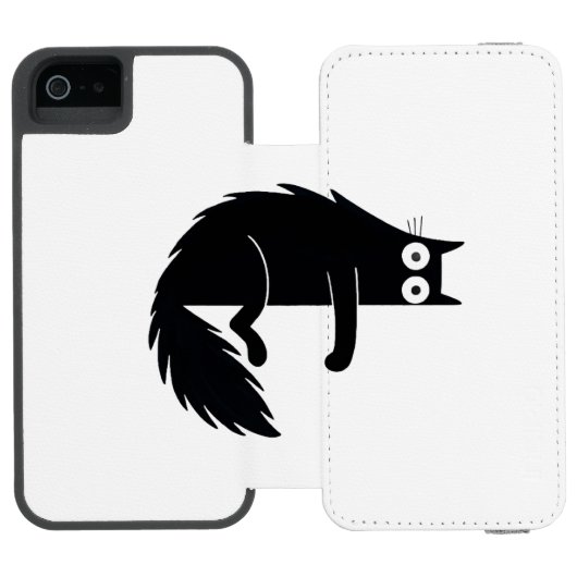 Cat Liebhaber Geschenk Holder Set iPhone Incipio iPhone Geldbeutel-Hülle (Folio Geöffnet)