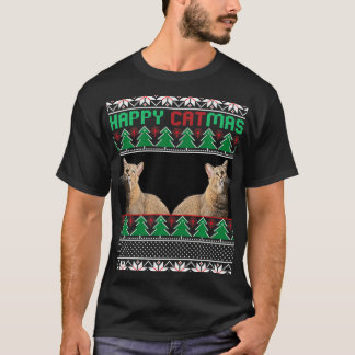 Cat Liebhaber Geschenke für Weihnachten Ugi Weihna T-Shirt