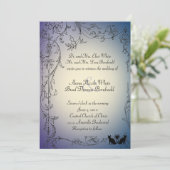 Cat Liebhaber Hochzeit Einladung (Stehend Vorderseite)