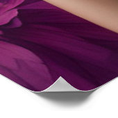 Cat Liebhaber Mädchen mit Blume Poster (Ecke)