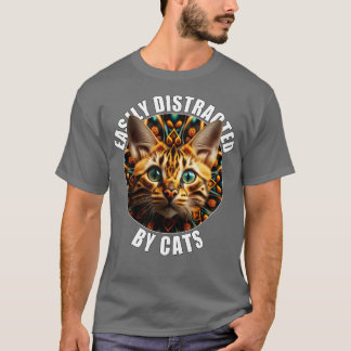 Cat Liebhaber von Katzen, die durch den Thro reise T-Shirt