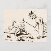 Cat Life by Louis Wain Postkarte (Vorderseite)