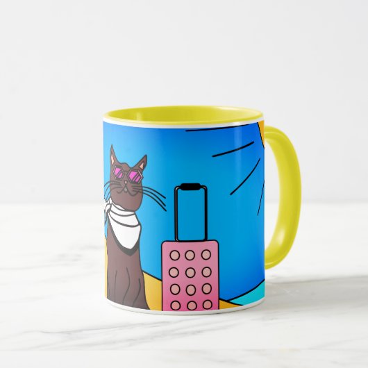 "Cat Life" Tasse (VorderseiteRechts)