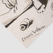 Cat Life von Louis Wain Seidenpapier (Detail)