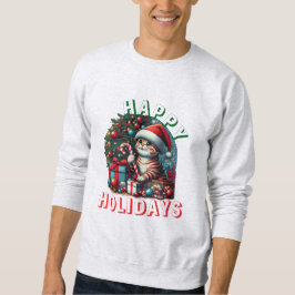Cat Lights Weihnachtstierliebhaber Sweatshirts