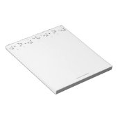 Cat Line Art Notepad Notizblock (angewinkelt)