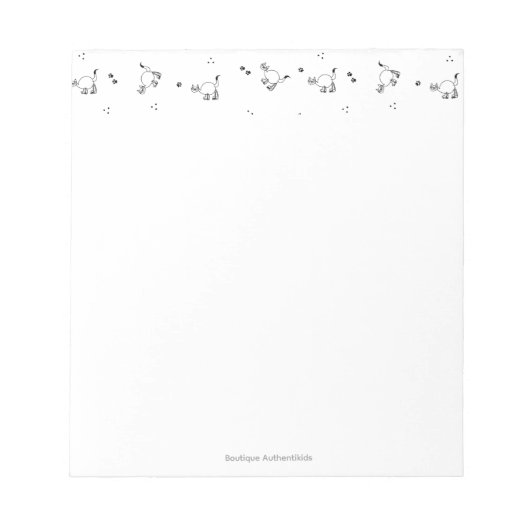 Cat Line Art Notepad Notizblock (Vorderseite)
