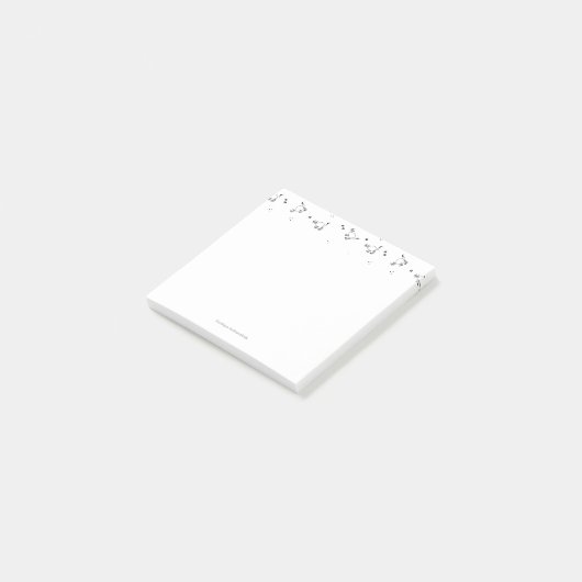 Cat Line Art Post-it Notes Klebezettel (angewinkelt)