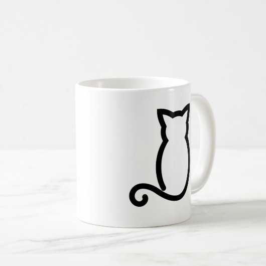 Cat Line-Tasse Kaffeetasse (VorderseiteRechts)