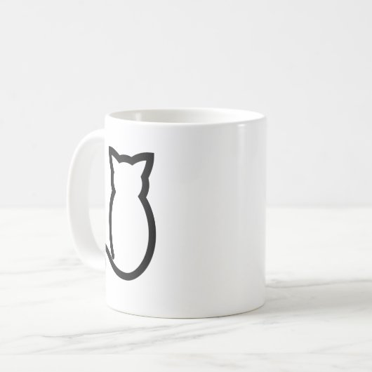 Cat Line-Tasse Kaffeetasse (Vorderseite Links)