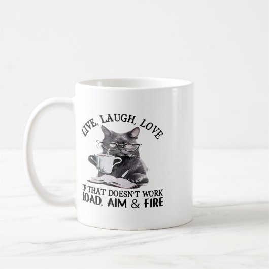 Cat Live Lagh Liebe, wenn das nicht funktioniert l Kaffeetasse (Links)