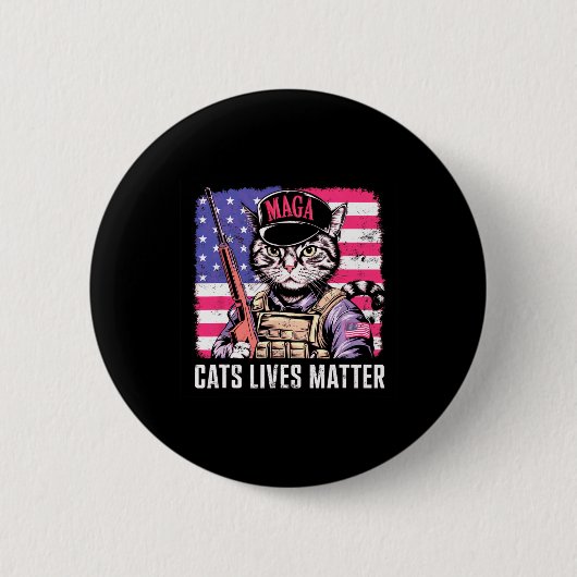 Cat Lives Button (Vorderseite)