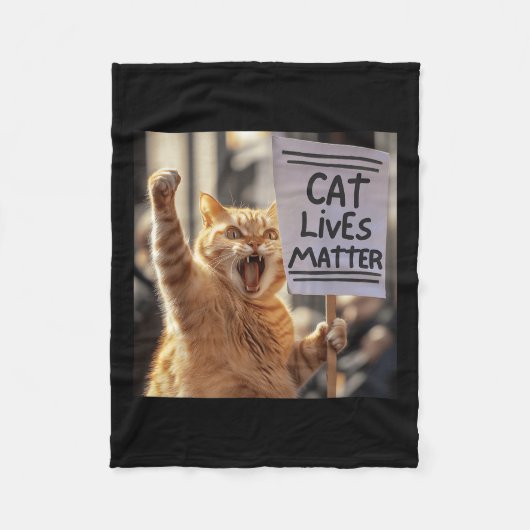 Cat Lives Fleecedecke (Vorderseite)